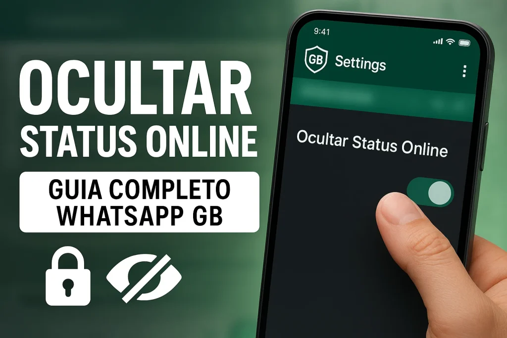 ocultar o status online no WhatsApp GB